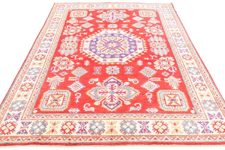 Detail image of 5' 9 x 7' 10 Hand Knotted Kazak Rug