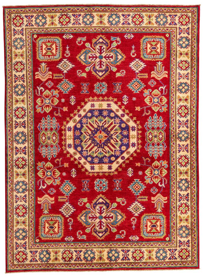 Detail image of 5' 9 x 7' 10 Hand Knotted Kazak Rug