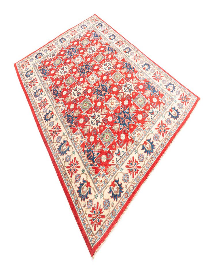 Detail image of 5' 10 x 8'  Hand Knotted Kazak Rug