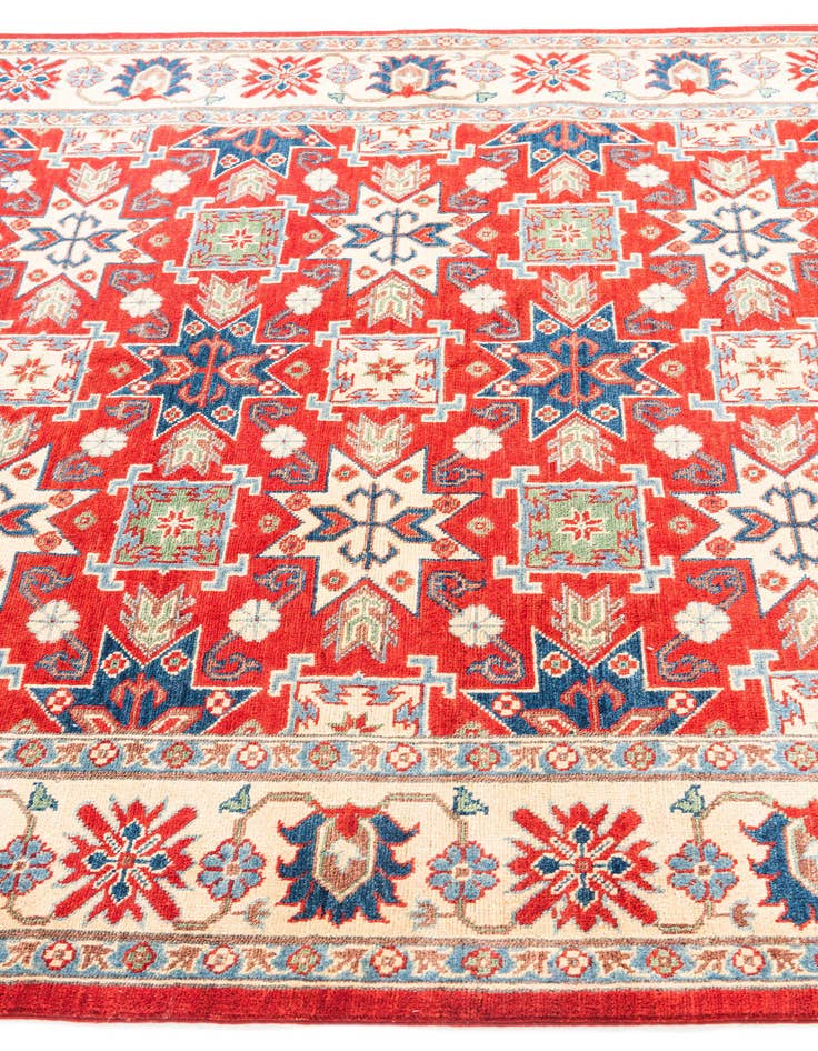 Detail image of 5' 10 x 8'  Hand Knotted Kazak Rug