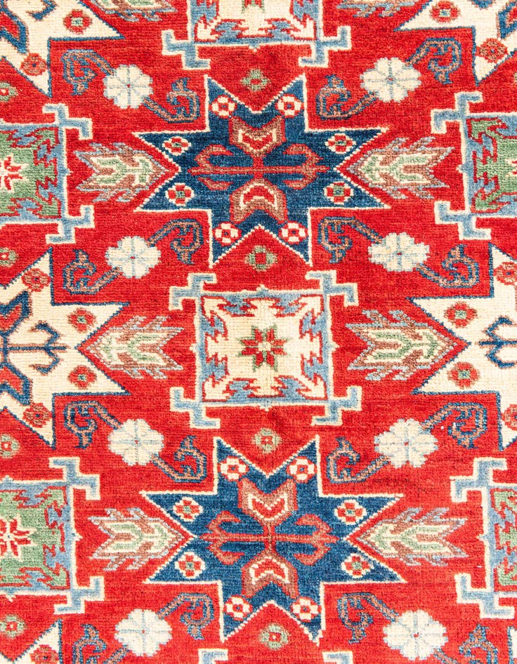 Detail image of 5' 10 x 8'  Hand Knotted Kazak Rug