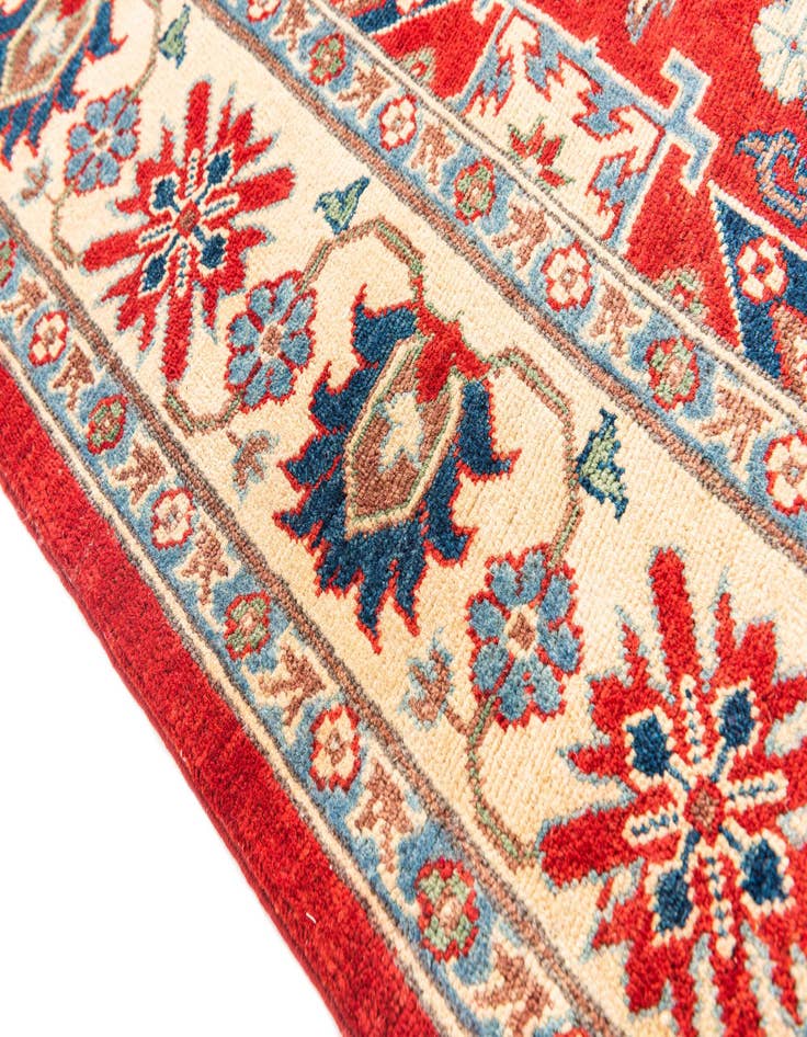 Detail image of 5' 10 x 8'  Hand Knotted Kazak Rug