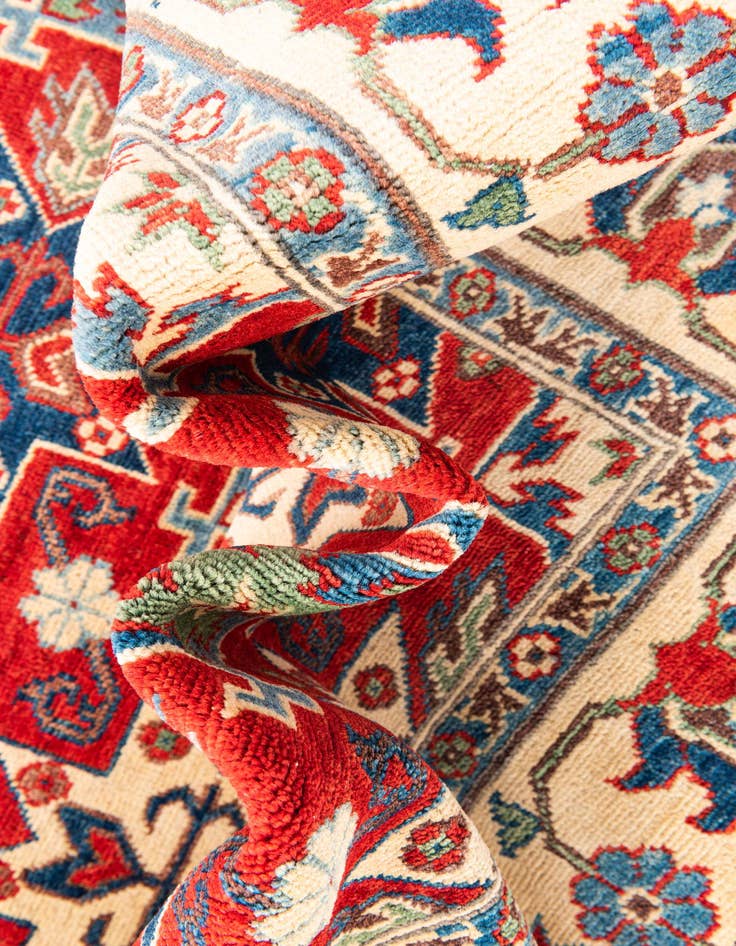 Detail image of 5' 10 x 8'  Hand Knotted Kazak Rug