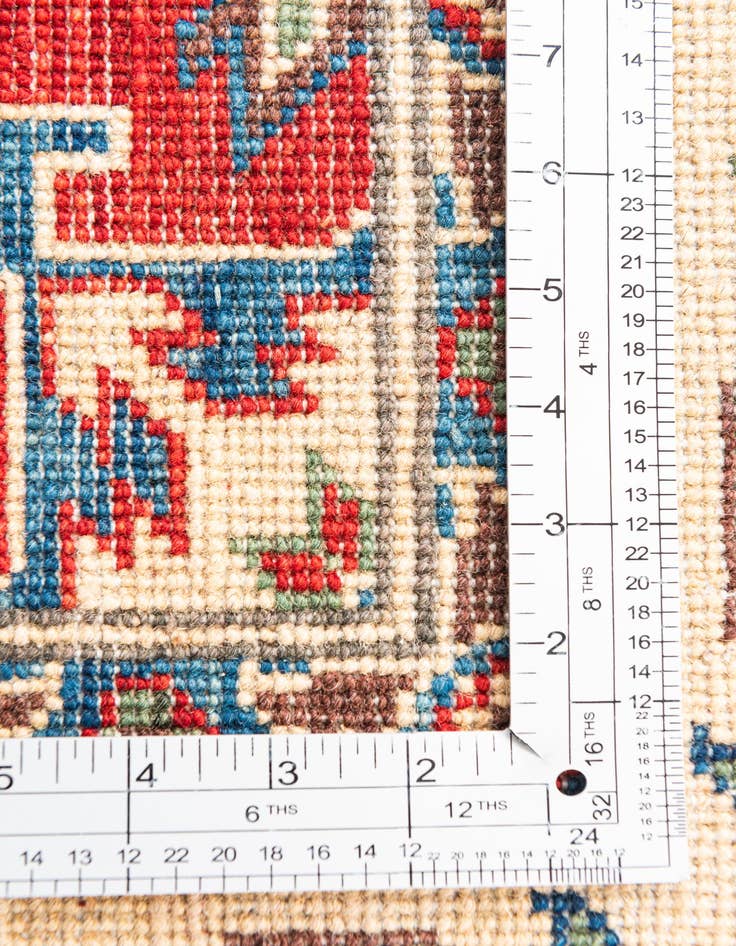 Detail image of 5' 10 x 8'  Hand Knotted Kazak Rug