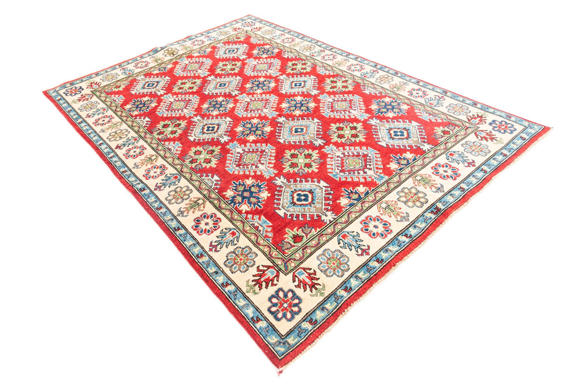 5' 6 x 7' 9 Hand Knotted Kazak Rug