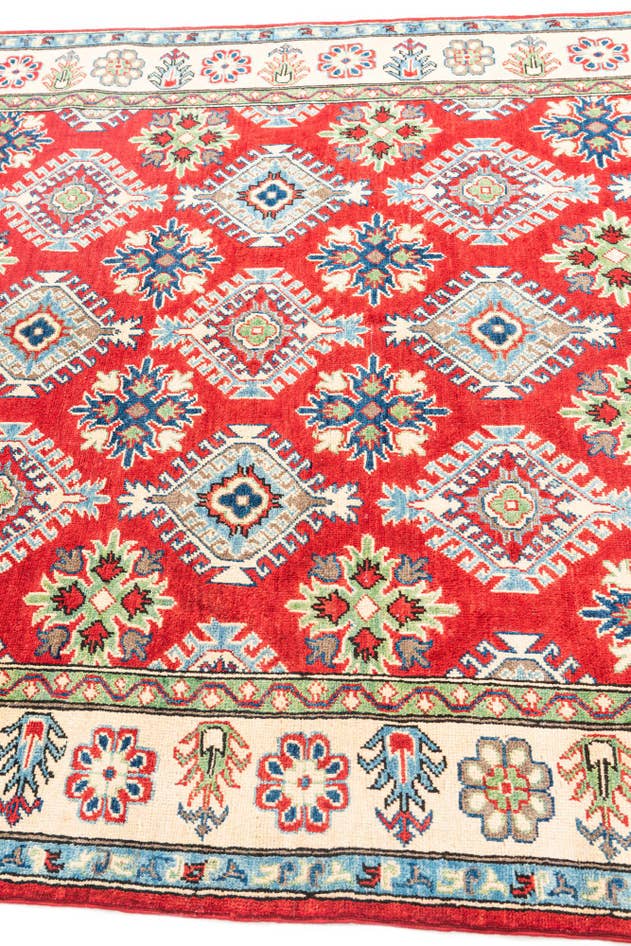 Detail image of 5' 6 x 7' 9 Hand Knotted Kazak Rug