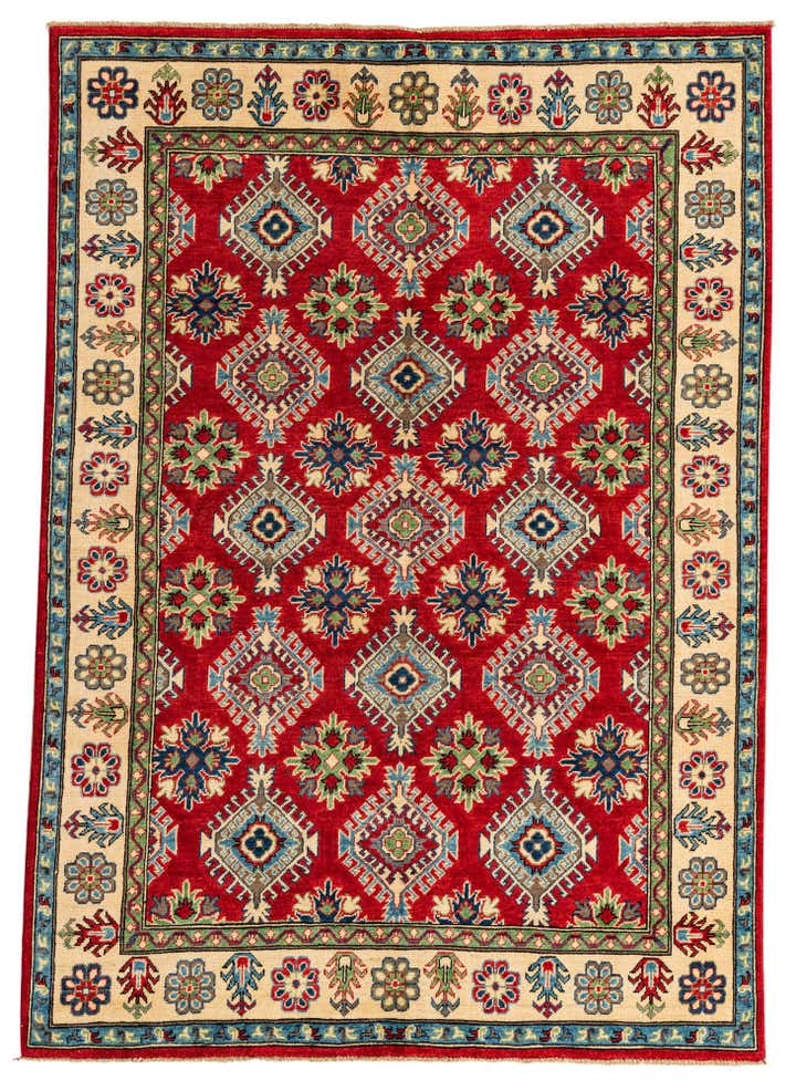 5' 6 x 7' 9 Hand Knotted Kazak Rug