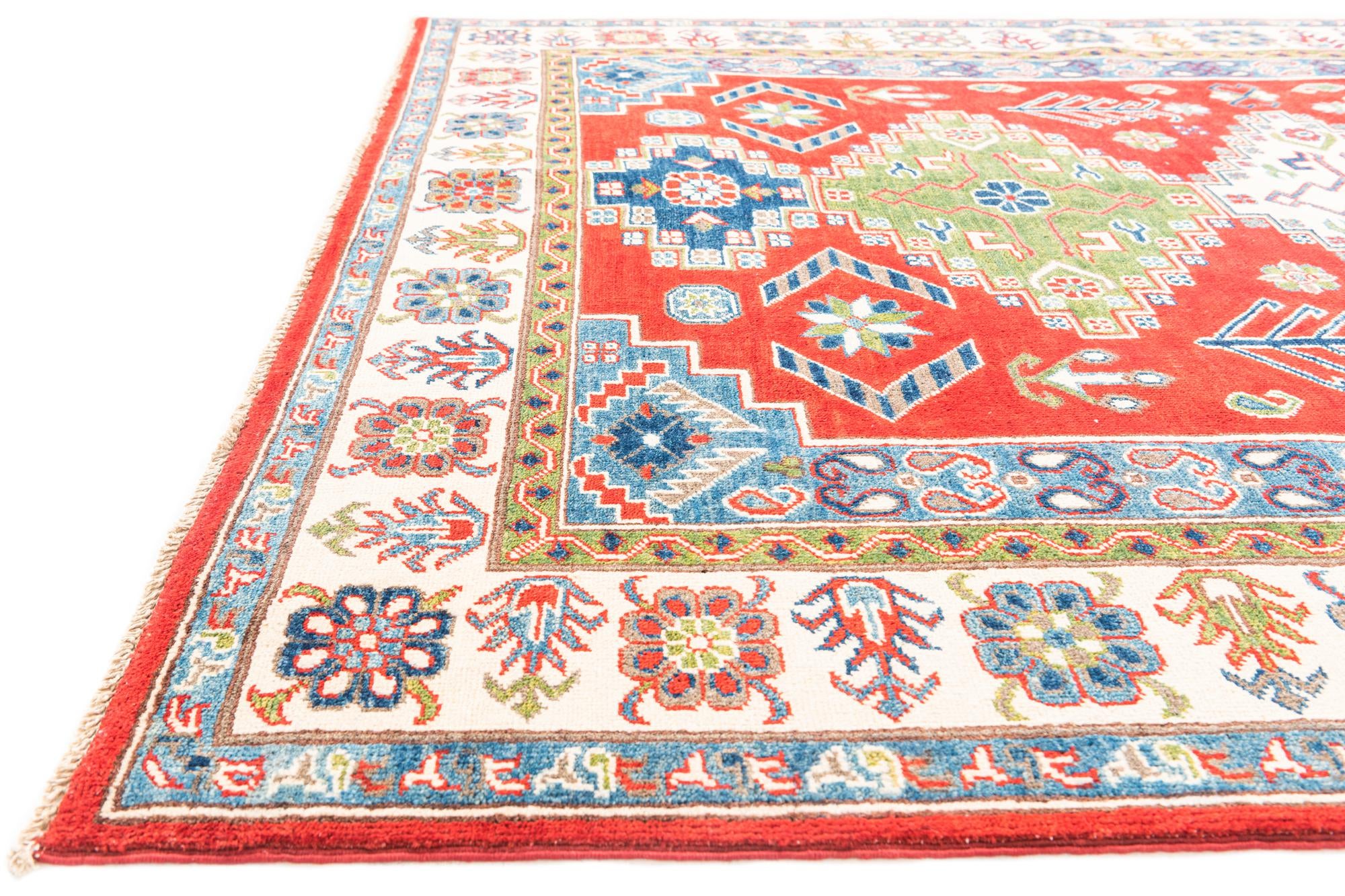 5' 5 x 7' 10 Hand Knotted Kazak Rug