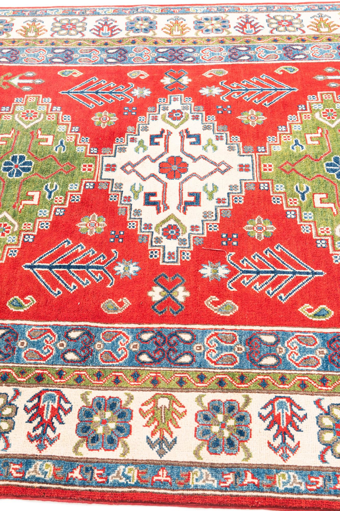 5' 5 x 7' 10 Hand Knotted Kazak Rug