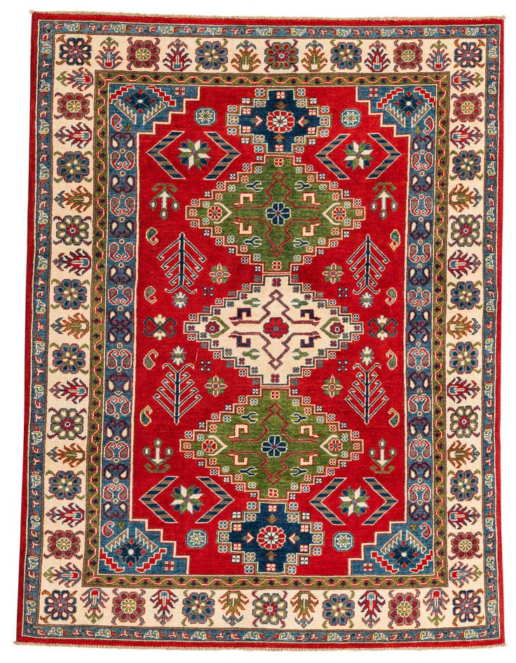Detail image of 5' 5 x 7' 10 Hand Knotted Kazak Rug