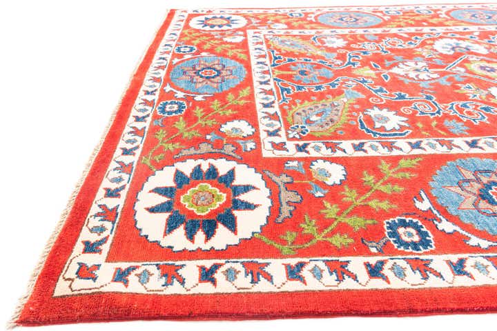 5' 8 x 8' Hand Knotted Kazak Rug