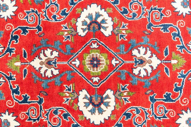 Detail image of 5' 8 x 8' Hand Knotted Kazak Rug