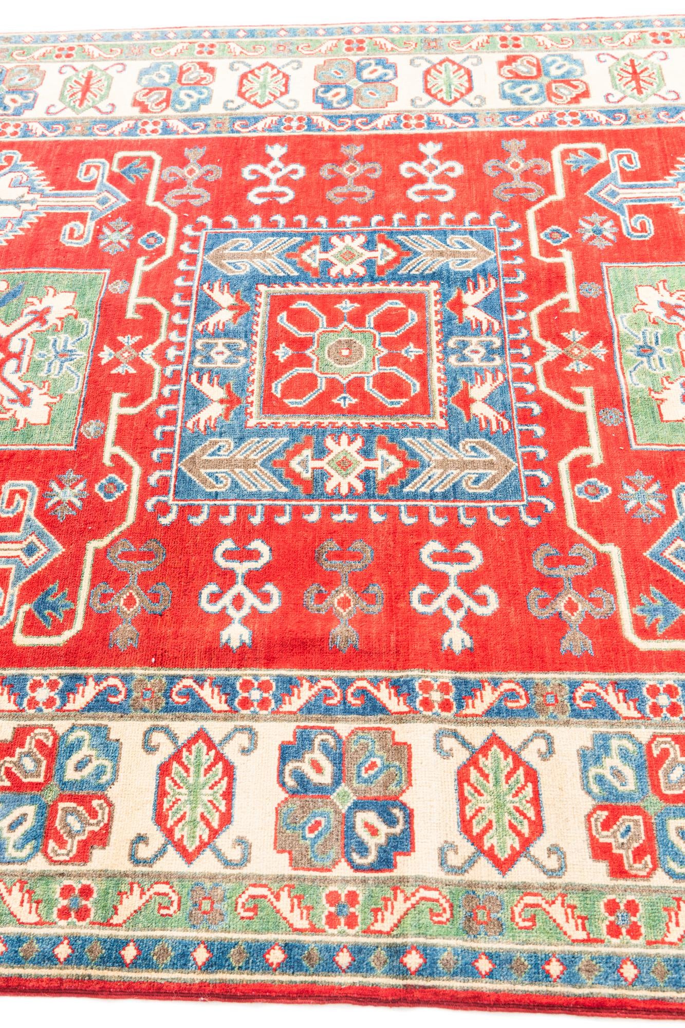 5' 9 x 7' 9 Hand Knotted Kazak Rug