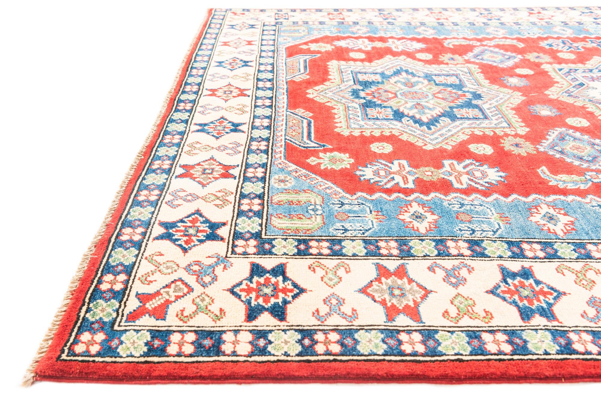 5' 7 x 7' 9 Hand Knotted Kazak Rug
