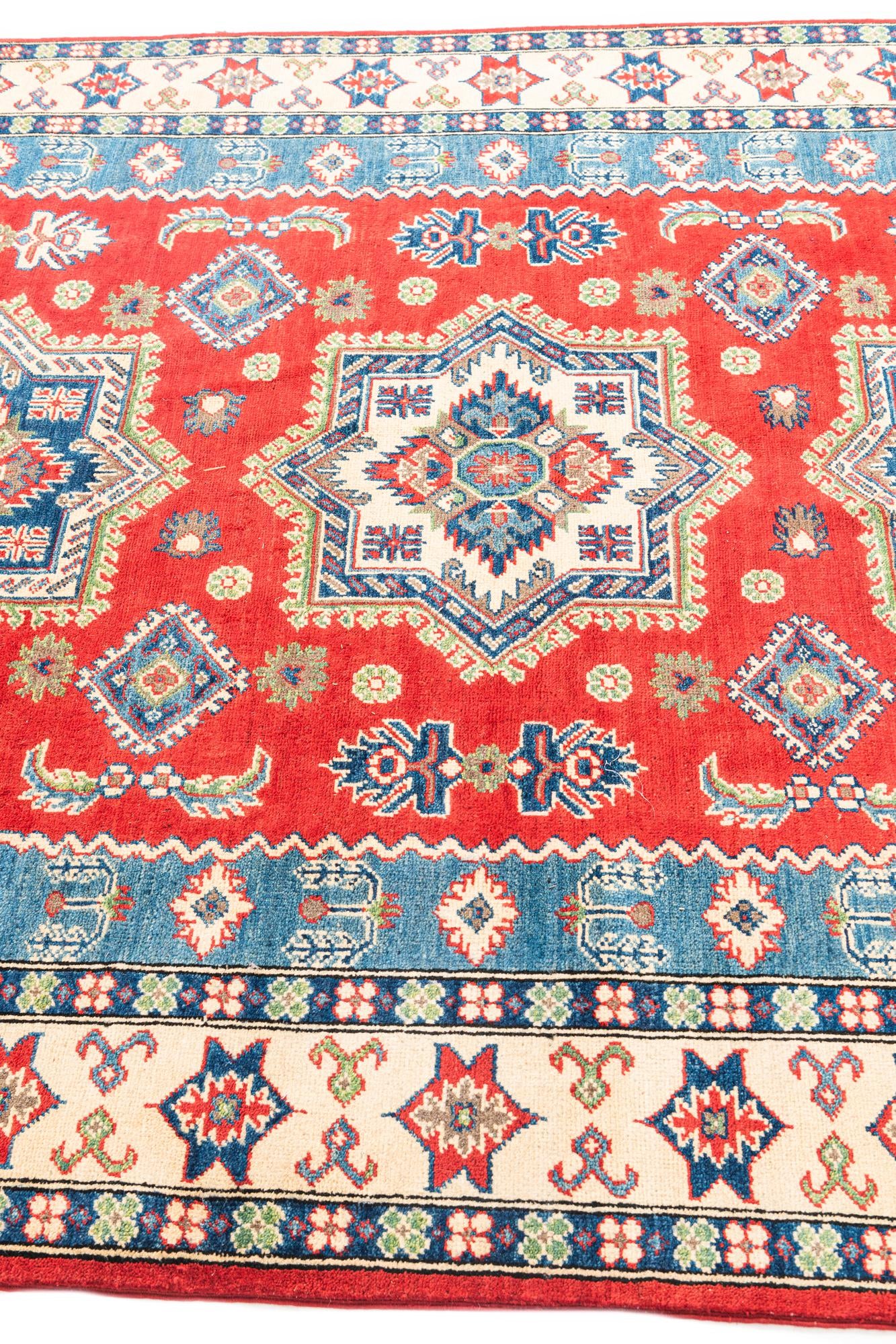 5' 7 x 7' 9 Hand Knotted Kazak Rug