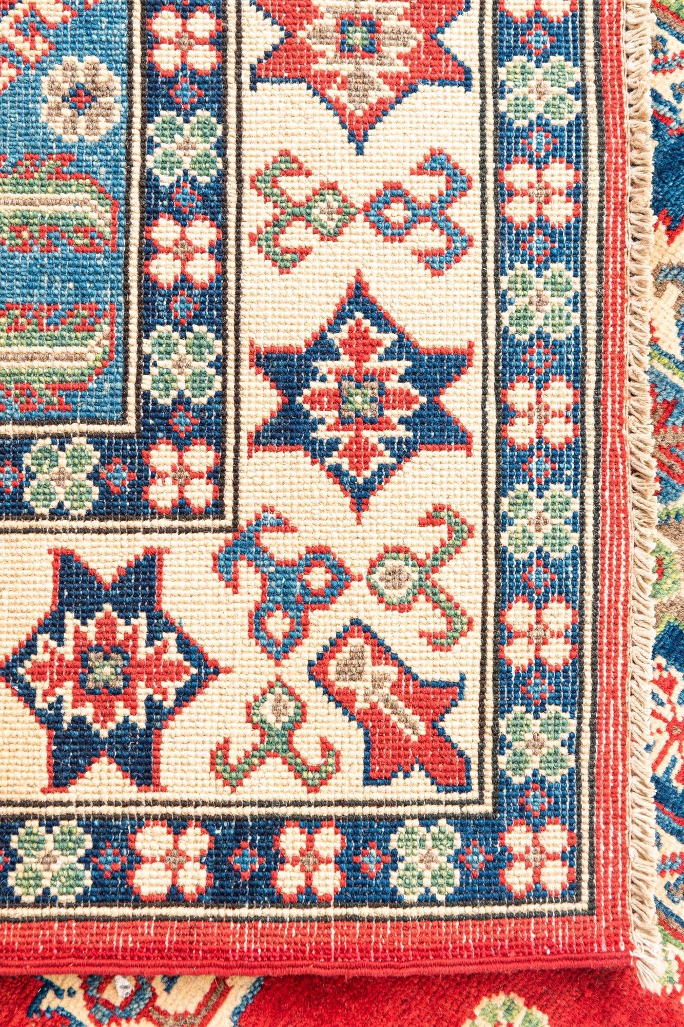 5' 7 x 7' 9 Hand Knotted Kazak Rug