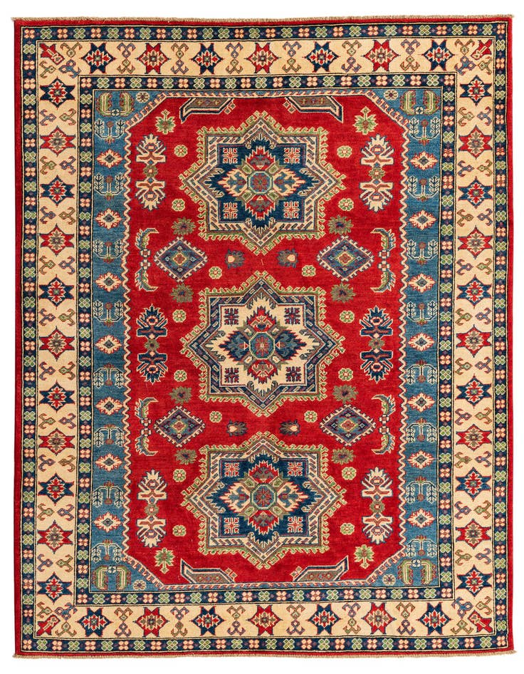 Detail image of 5' 7 x 7' 9 Hand Knotted Kazak Rug