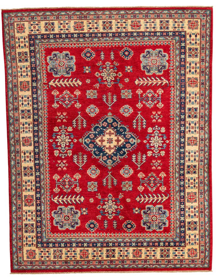 Detail image of 5' 6 x 8' Hand Knotted Kazak Rug
