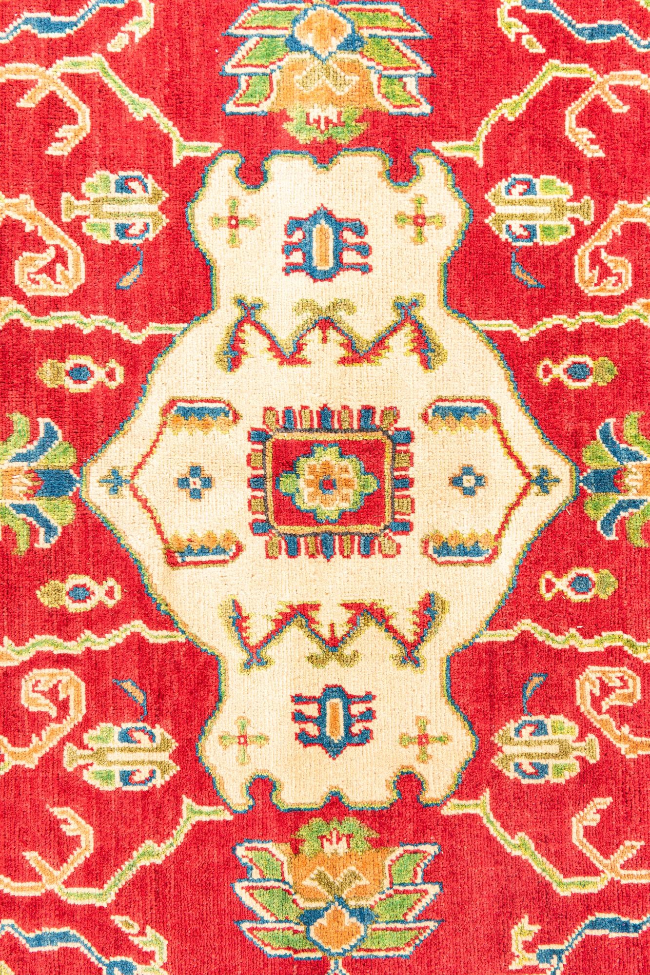 5' 8 x 8' Hand Knotted Kazak Rug