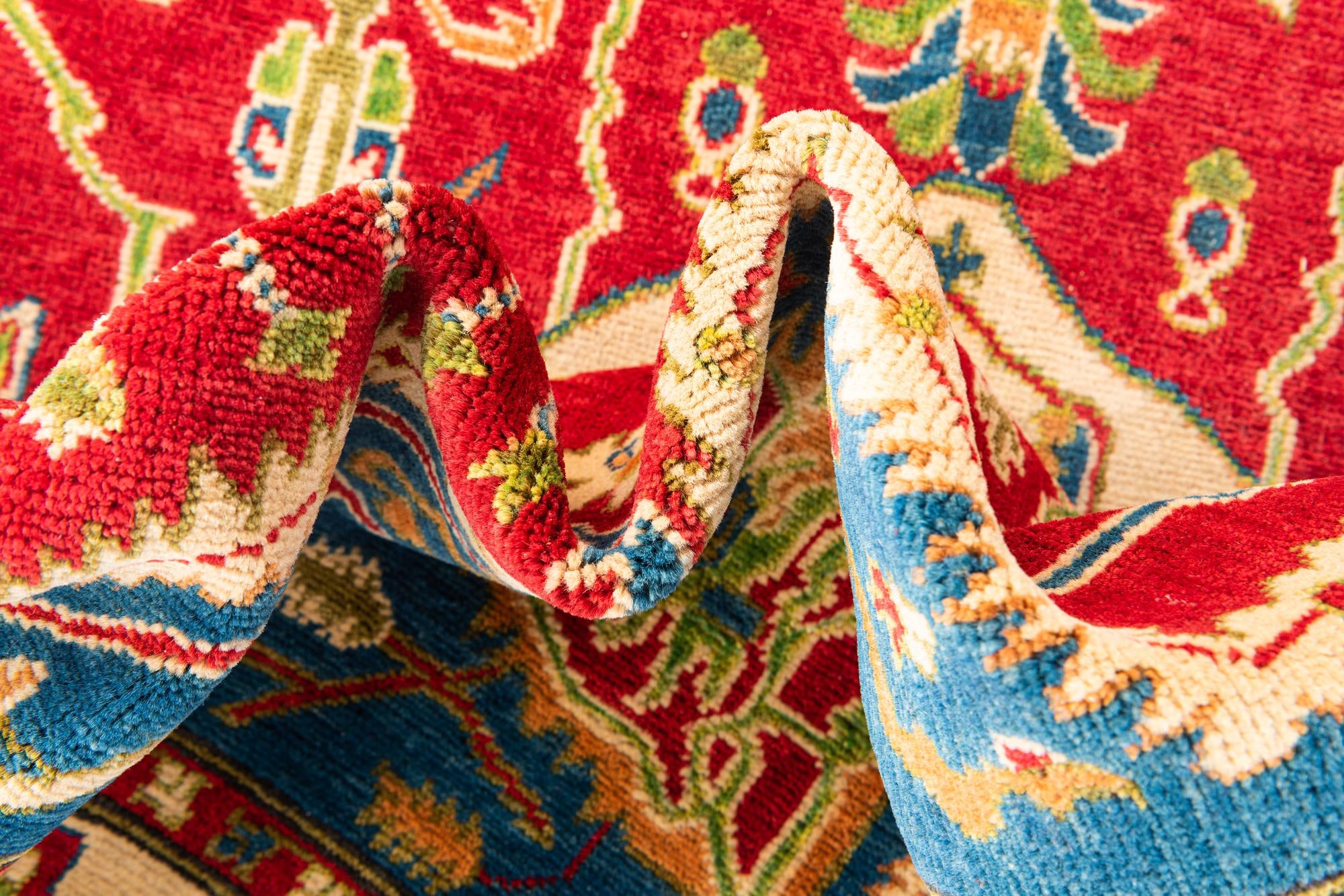 5' 8 x 8' Hand Knotted Kazak Rug
