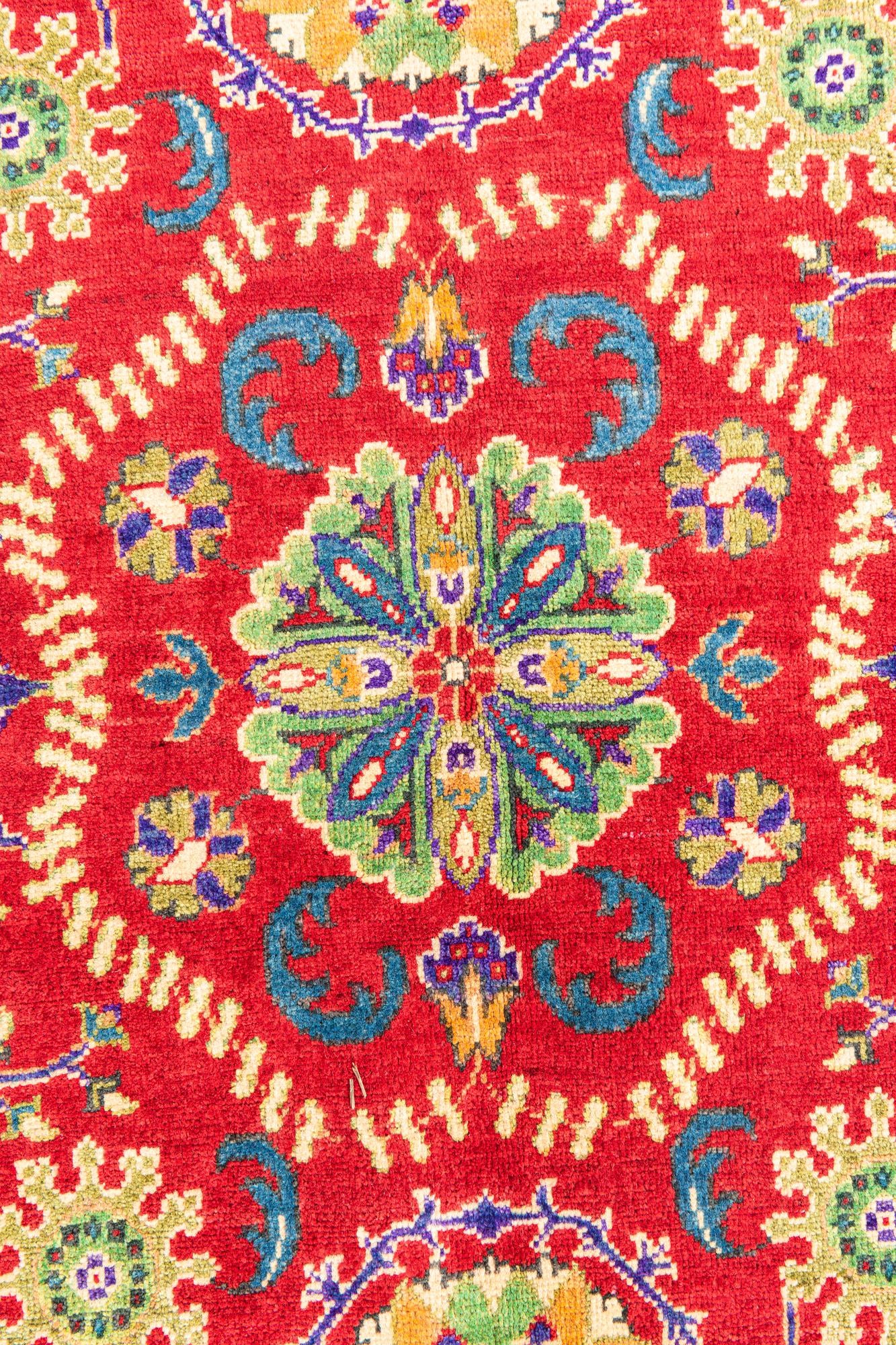 5' 8 x 8' 2 Hand Knotted Kazak Rug