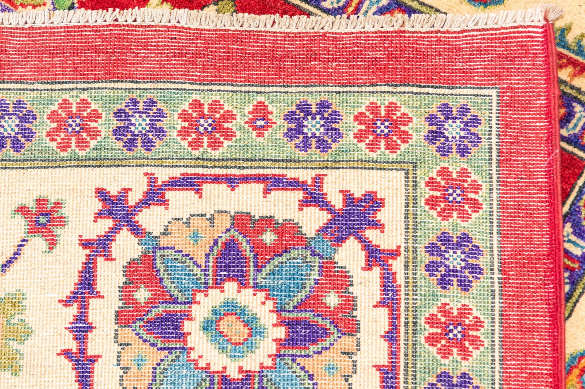 5' 8 x 8' 2 Hand Knotted Kazak Rug