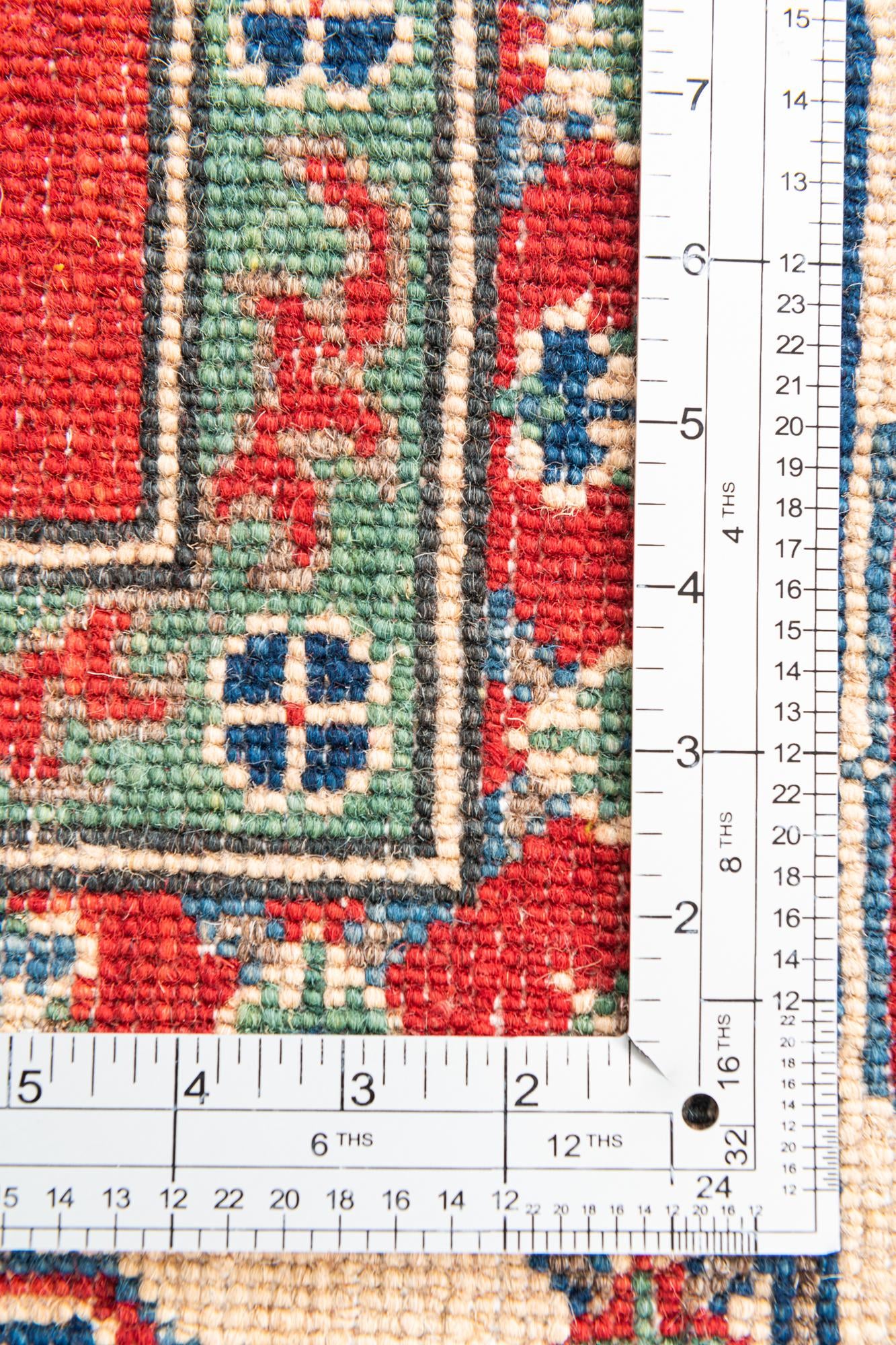 5' 7 x 8' Hand Knotted Kazak Rug