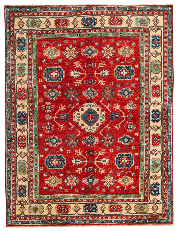 Detail image of 5' 7 x 8' Hand Knotted Kazak Rug