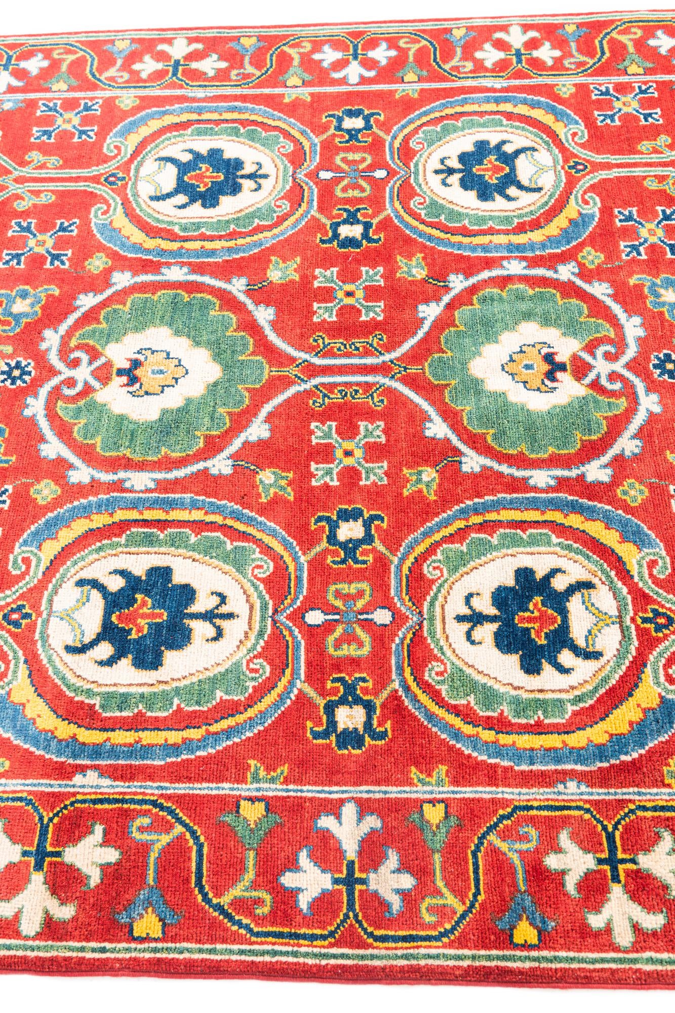 5' x 7' Hand Knotted Kazak Rug