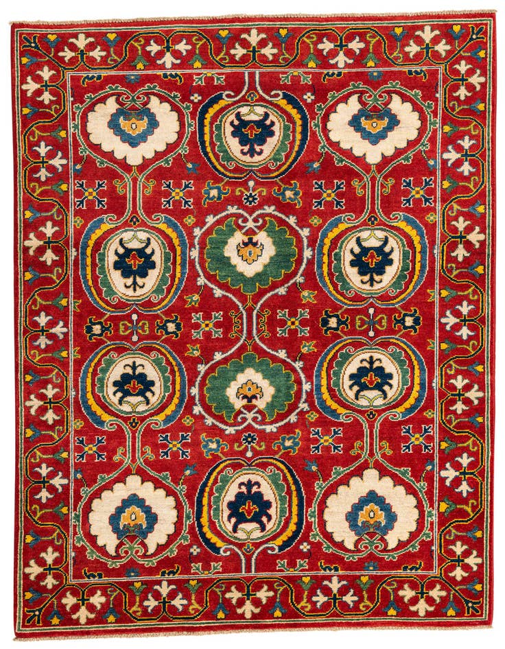 Detail image of 5' x 7' Hand Knotted Kazak Rug