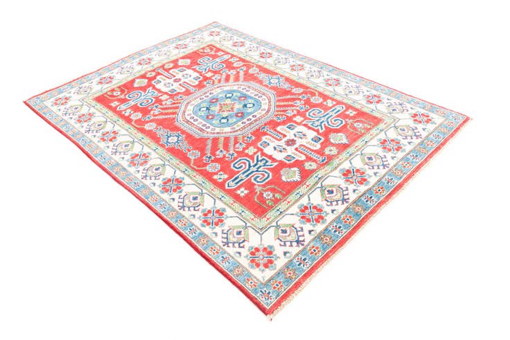 Detail image of 5' x 6' 8 Hand Knotted Kazak Rug