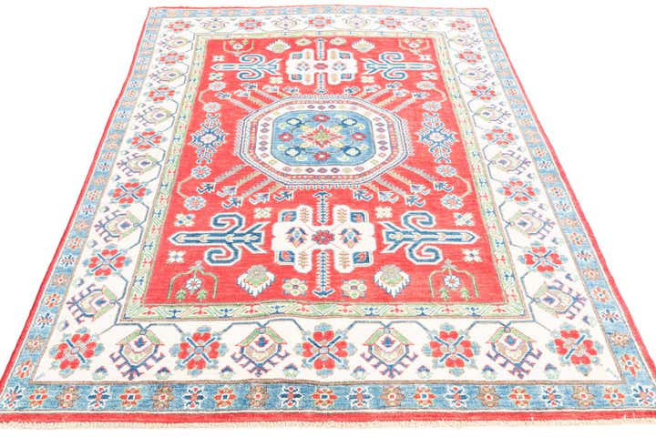 5' x 6' 8 Hand Knotted Kazak Rug