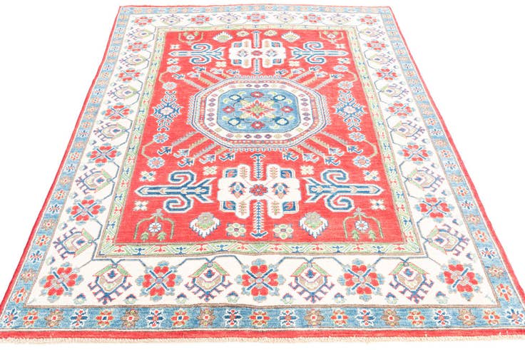 Detail image of 5' x 6' 8 Hand Knotted Kazak Rug