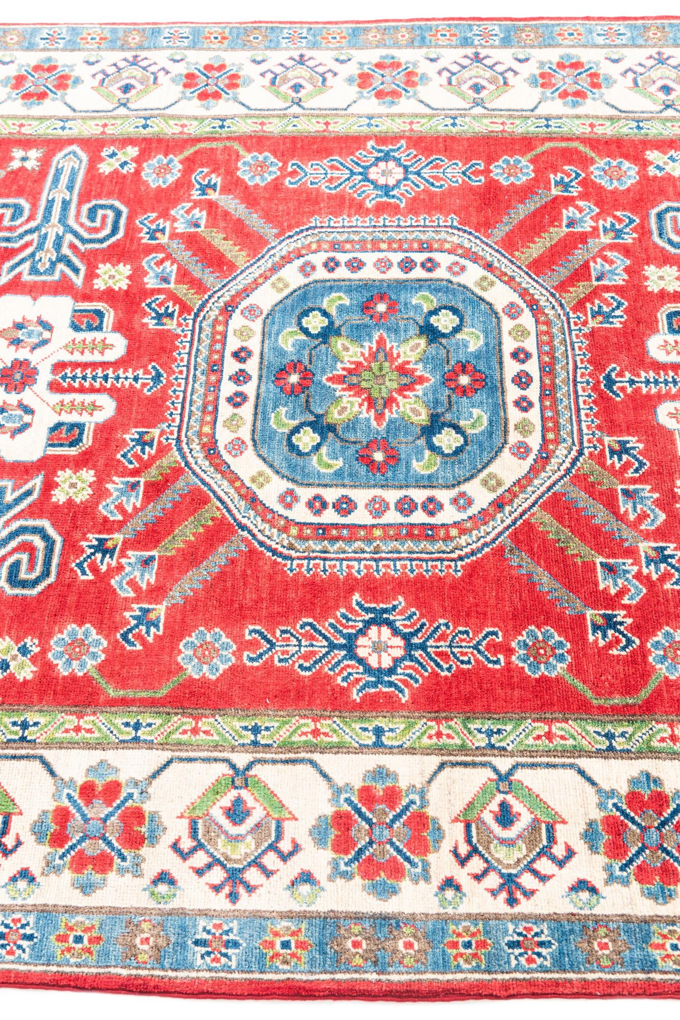 5' x 6' 8 Hand Knotted Kazak Rug