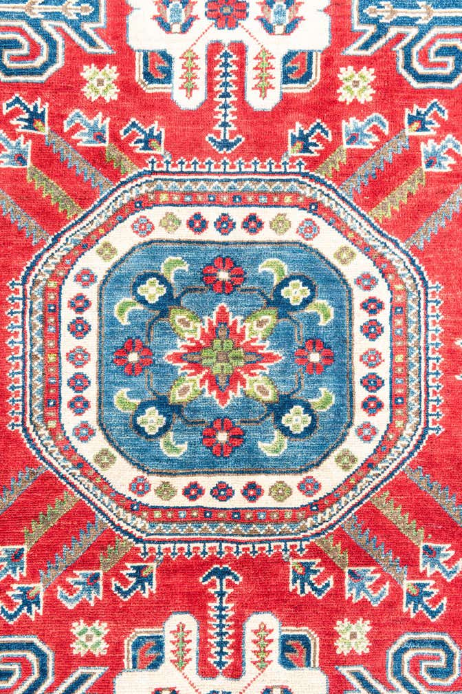 5' x 6' 8 Hand Knotted Kazak Rug