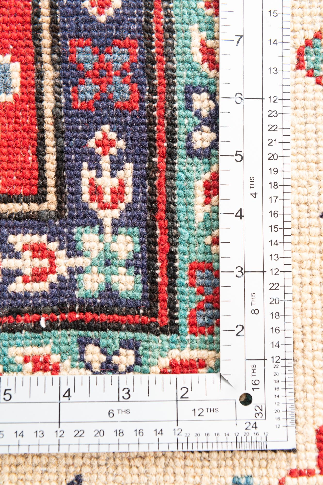 5' 2 x 6' 9 Hand Knotted Kazak Rug