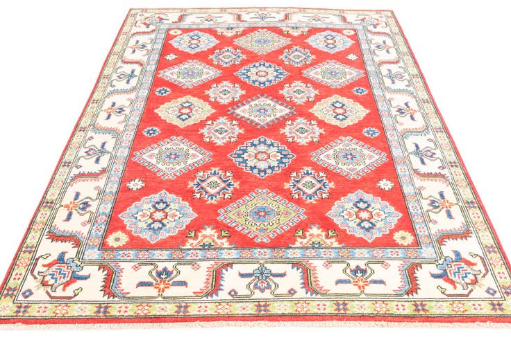 Detail image of 5' x 6' 6 Hand Knotted Kazak Rug