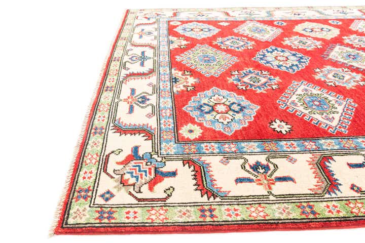 5' x 6' 6 Hand Knotted Kazak Rug