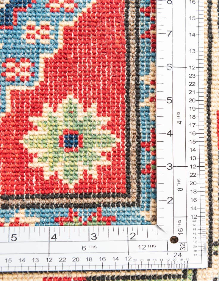 Detail image of 5' x 6' 6  Hand Knotted Kazak Rug