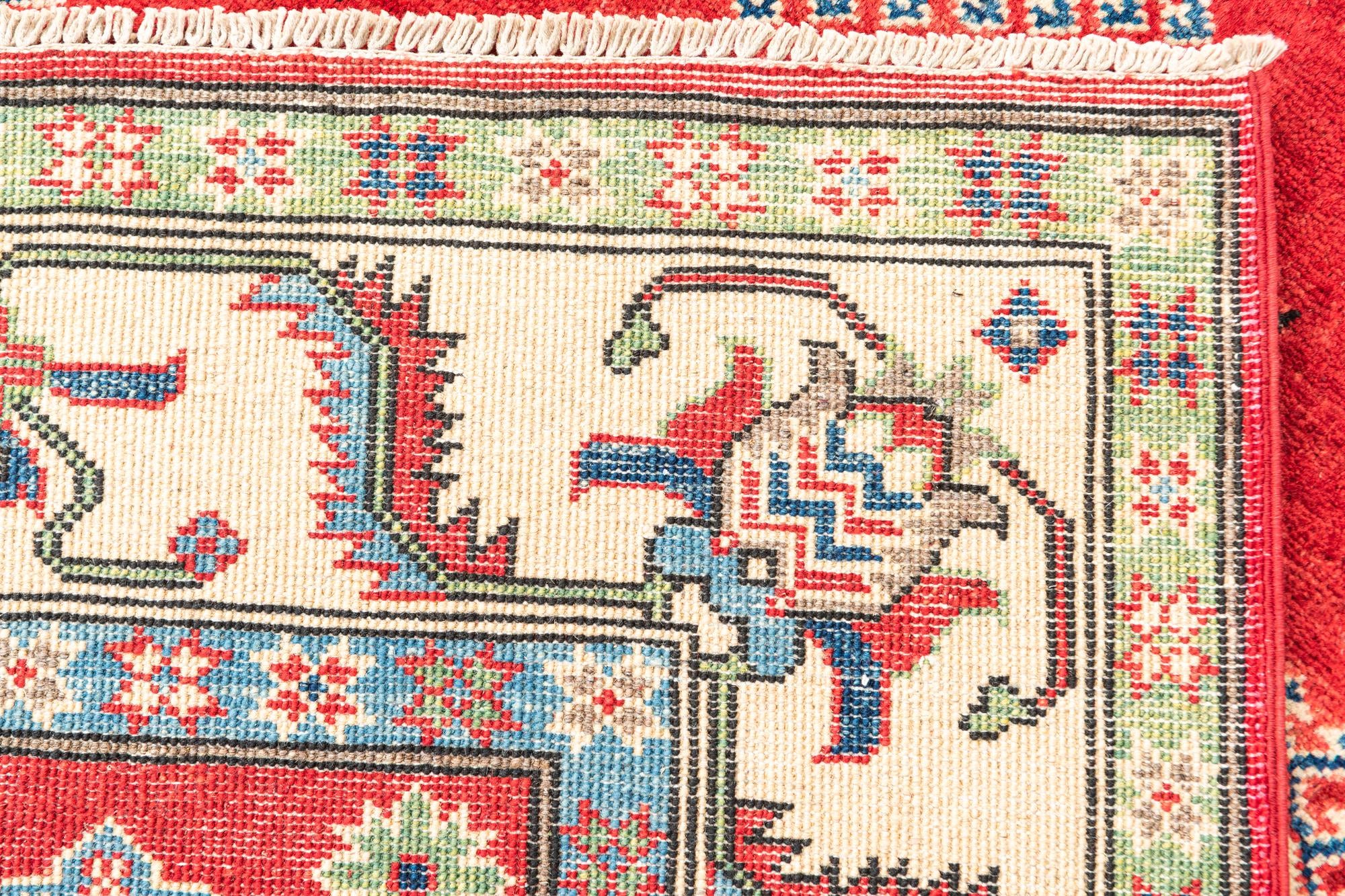 5' x 6' 6 Hand Knotted Kazak Rug