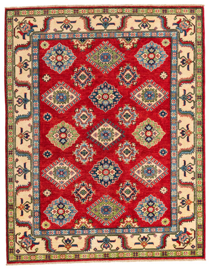 Detail image of 5' x 6' 6 Hand Knotted Kazak Rug