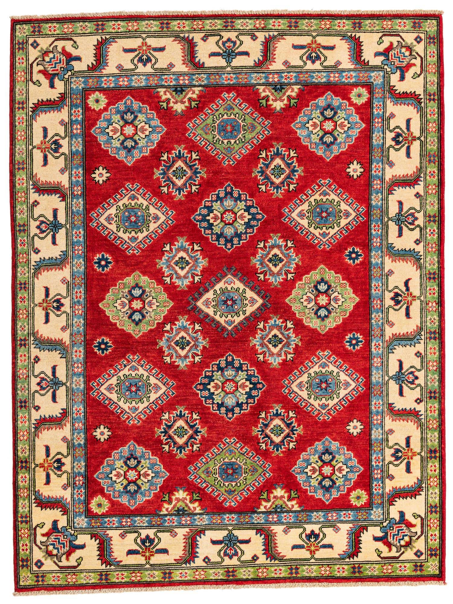 5' x 6' 6 Hand Knotted Kazak Rug