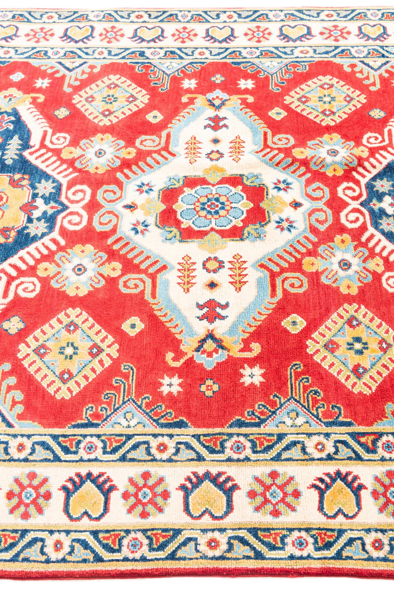 5' x 7' Hand Knotted Kazak Rug