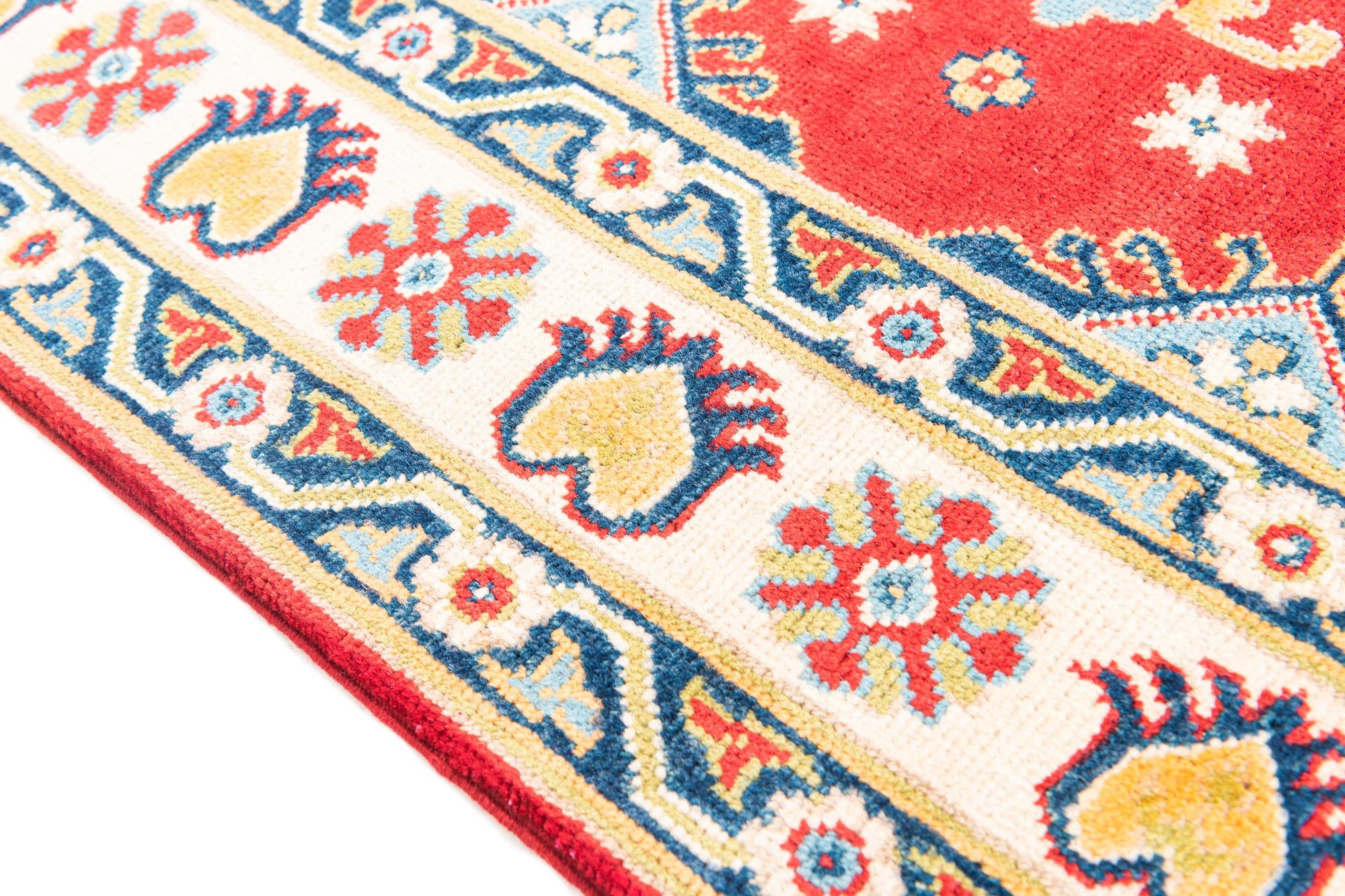 5' x 7' Hand Knotted Kazak Rug