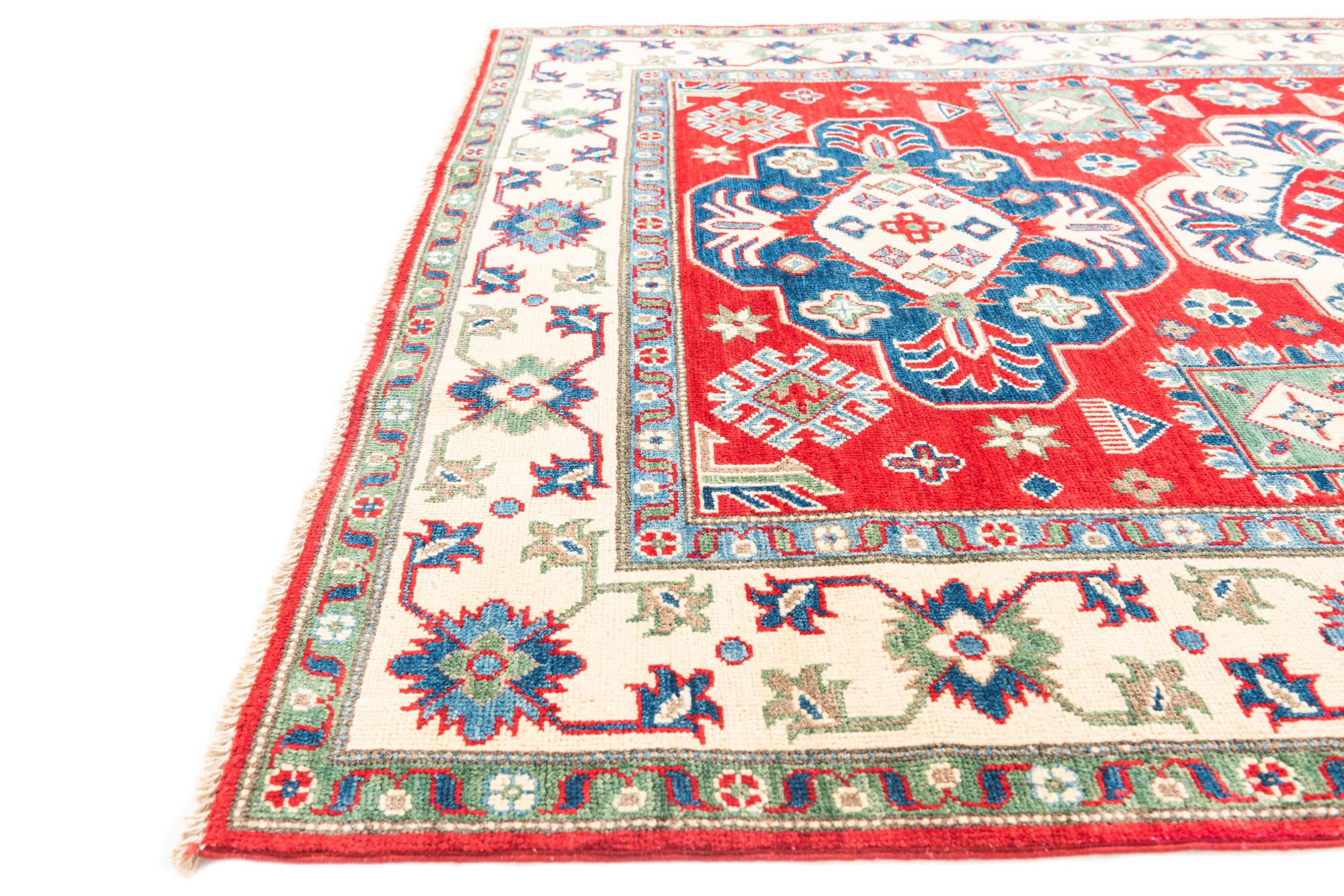 5' x 6' 8 Hand Knotted Kazak Rug