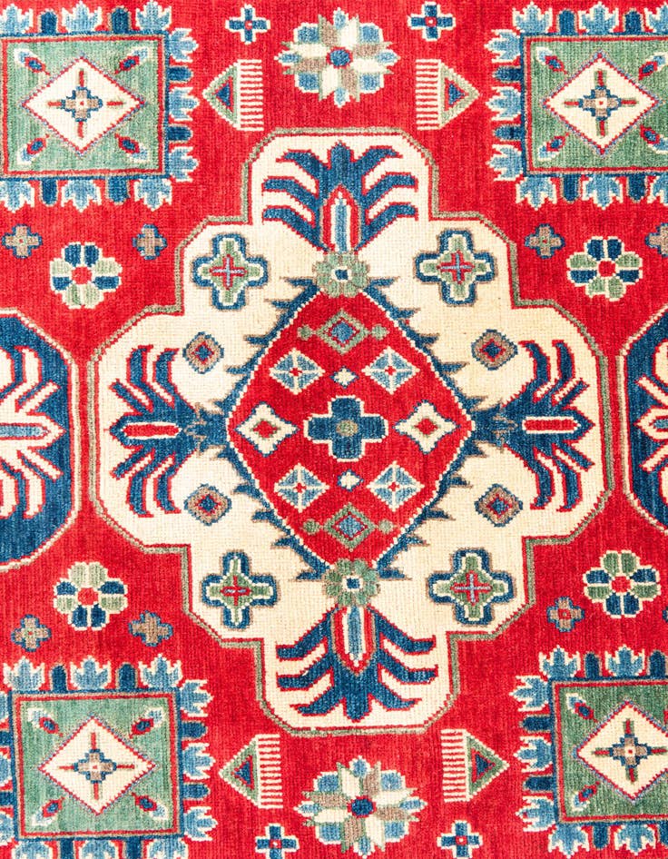 Detail image of 5' x 6' 8  Hand Knotted Kazak Rug