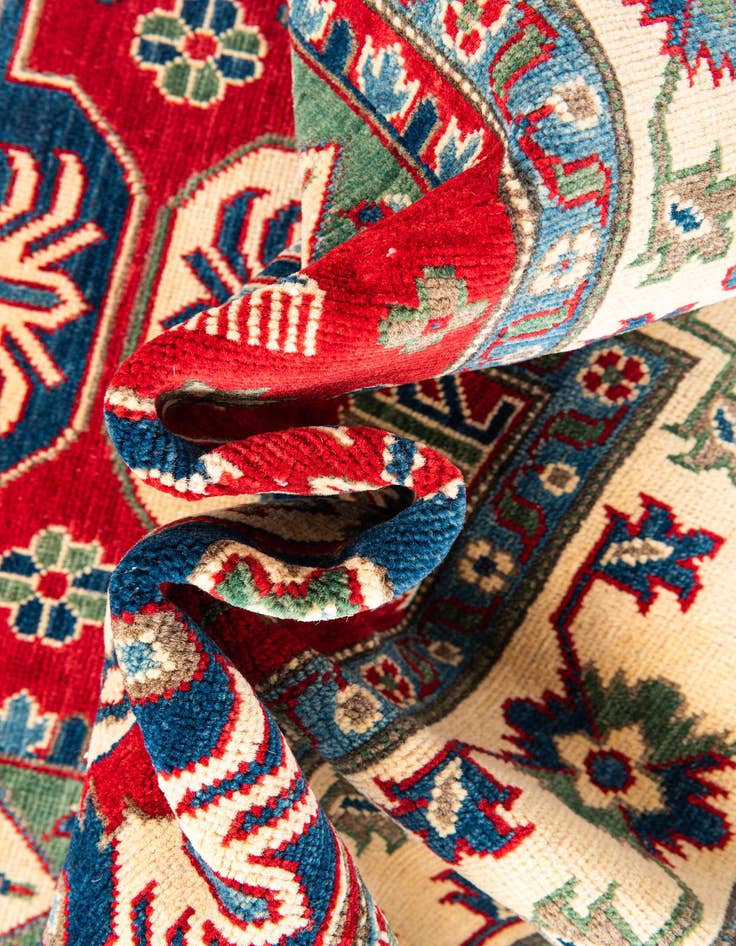 Detail image of 5' x 6' 8  Hand Knotted Kazak Rug