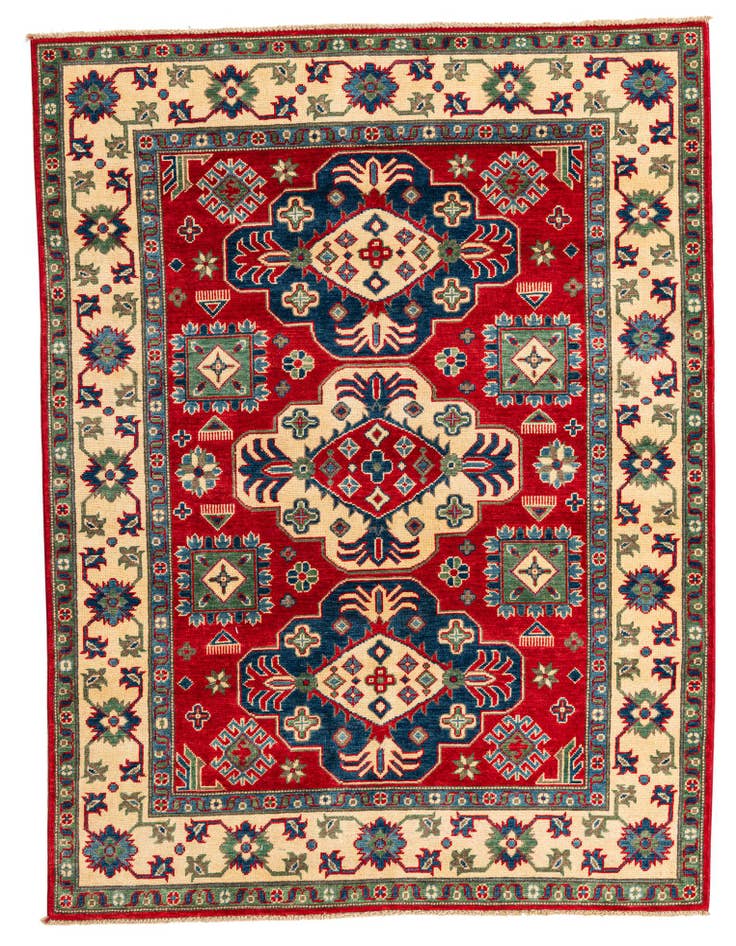 Detail image of 5' x 6' 8 Hand Knotted Kazak Rug