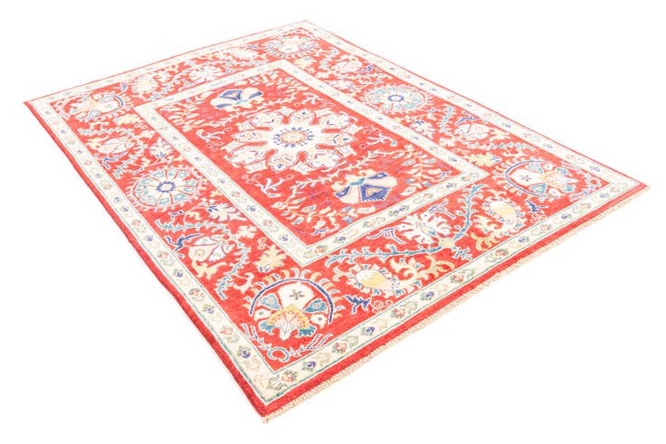 Detail image of 5' x 7' Hand Knotted Kazak Rug