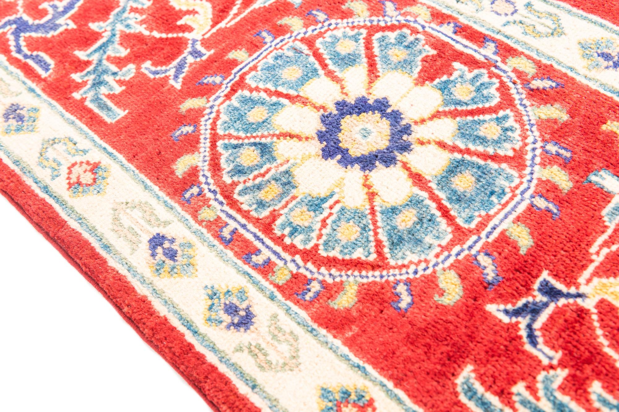 5' x 7' Hand Knotted Kazak Rug